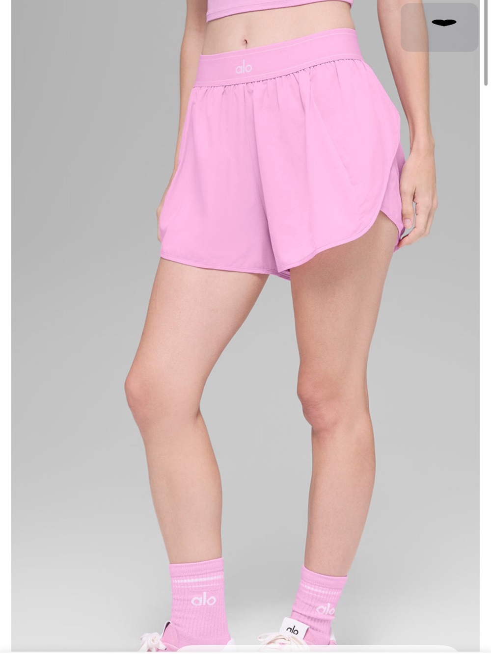 NWT ALO Yoga Light Pink Athletic Relaxed Shorts S